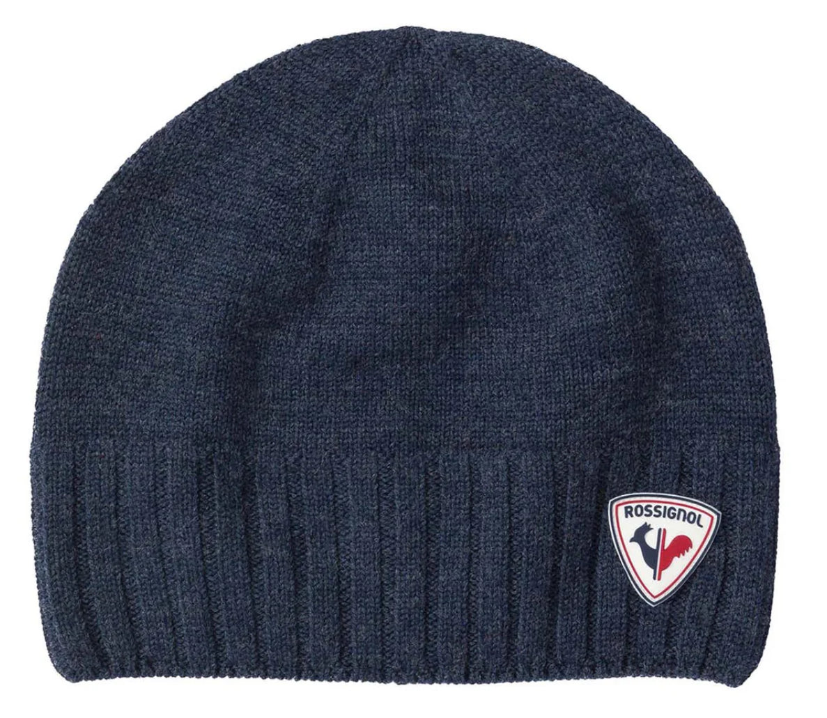 Pick a Rossignol merino wool beanie color_pick a vintage patch_design your own one of a kind piece of ski history